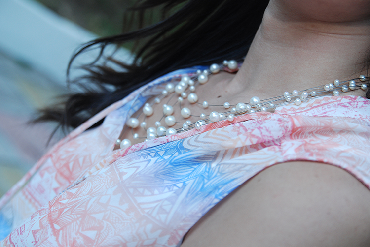 Moda - Fashion - Pink Tribal Print Dress by Soniux Valdés