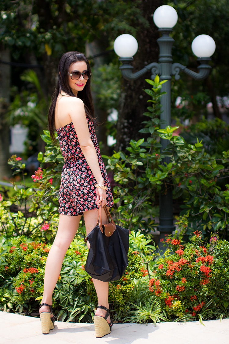 Fashion - Floral Print Romper by Sonia Valdés