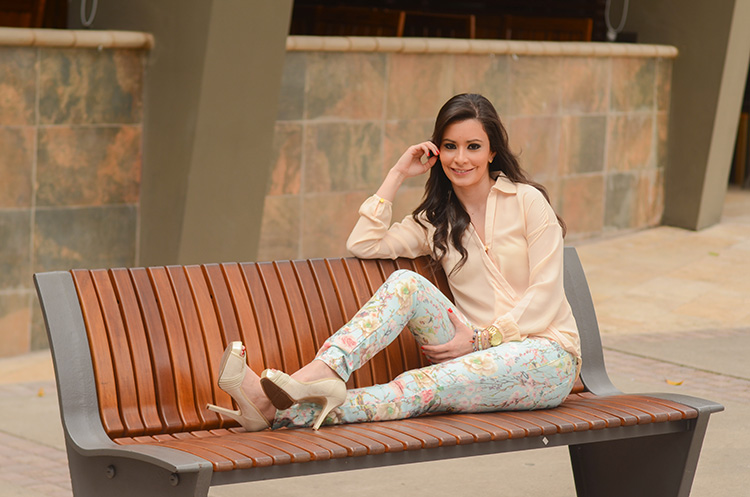 Fashion - Floral Print In Pastel Colors by Sonia Valdés