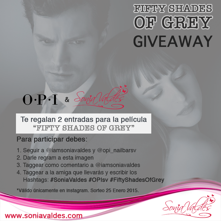 Giveaway Fifty Shades Of Grey by OPI by Sonia Valdés
